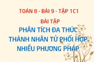 Bài tập phân tích đa thức thành nhân tử bằng cách phối hợp nhiều phương pháp - Toán 8 bài 9 tập 1 chương 1